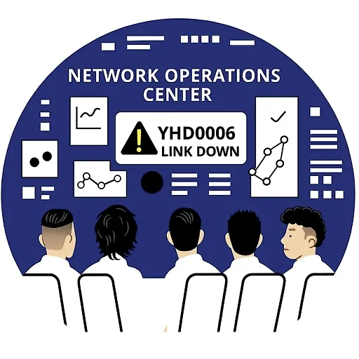 ขั้นตอนแจ้งเหตุขัดข้องเครือข่าย (Link Down) ในกระบวนการบริการ PP ONTIME