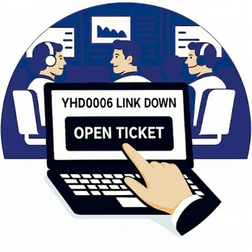 เปิดทิกเก็ตแจ้งเหตุและเริ่มดำเนินการตาม SLA โดย PP ONTIME