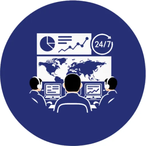 ทีมผู้เชี่ยวชาญดูแลระบบและตรวจสอบสถานะเครือข่ายตลอด 24 ชั่วโมง