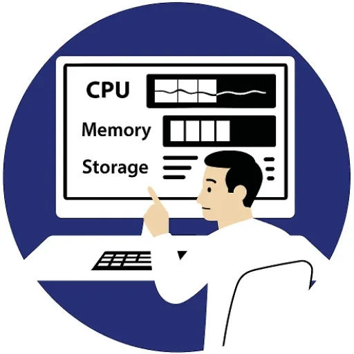 ติดตามและตรวจสอบการใช้งาน CPU Memory และ Storage ของเซิร์ฟเวอร์