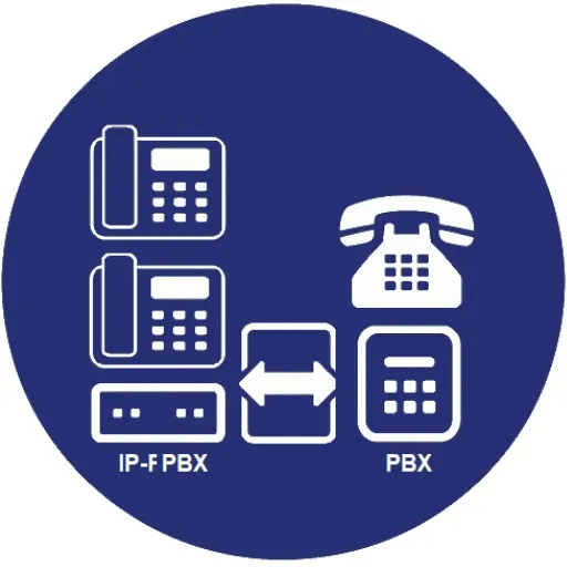 รองรับการขยายเลขหมายในอนาคตและใช้งานร่วมกับระบบตู้สาขาเดิม Hybrid PBX